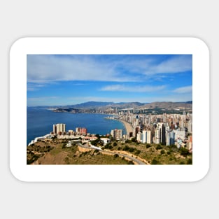 Benidorm Skyline Cityscape Costa Blanca Spain Sticker